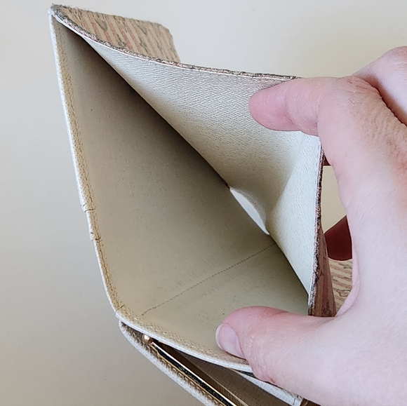 LOUIS VUITTON Mini Lin Kisslock Croisette Portefeuille Viennois Pink Wallet - Picture 7 of 10